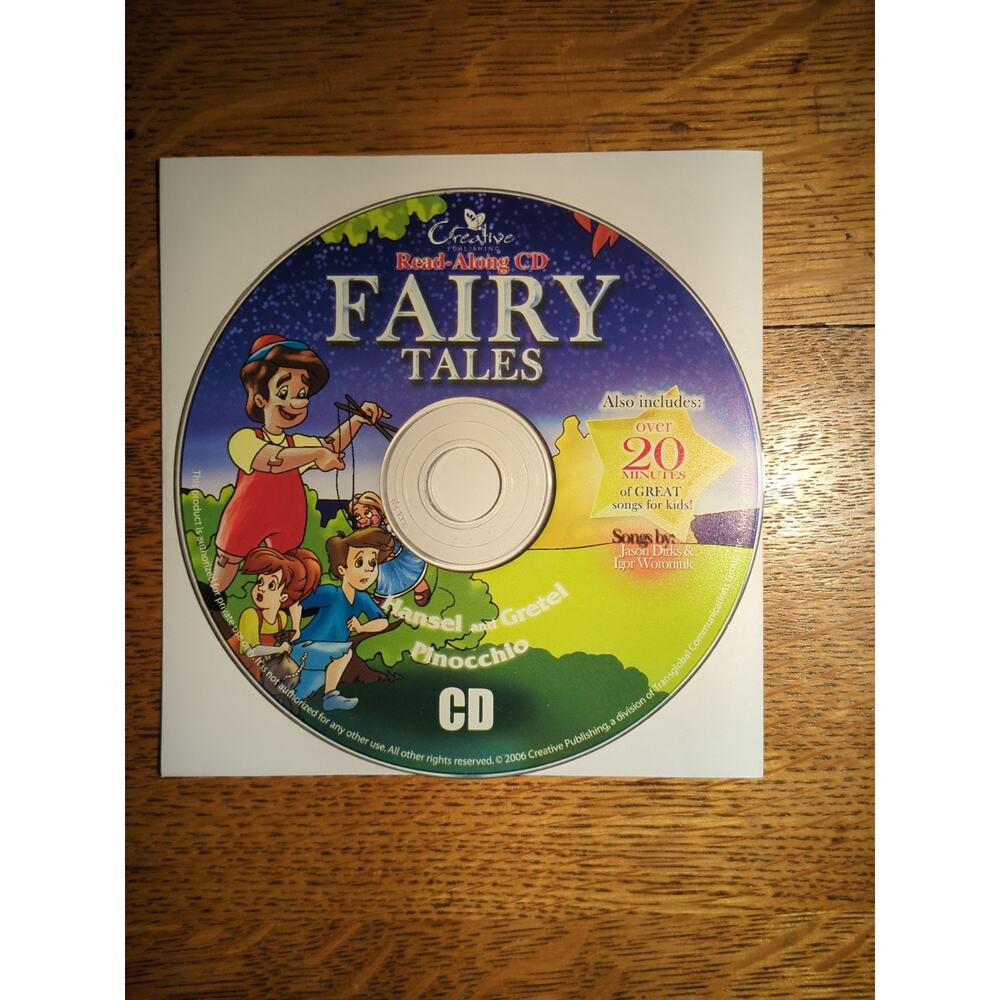 Read Along CD Fairy Tales Hansel Gretel Pinocchio Creative Publishing Disc Only